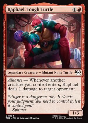 Raphael, Tough Turtle - Foil<br /><span class="collector-number">Collector No. 104</span>
