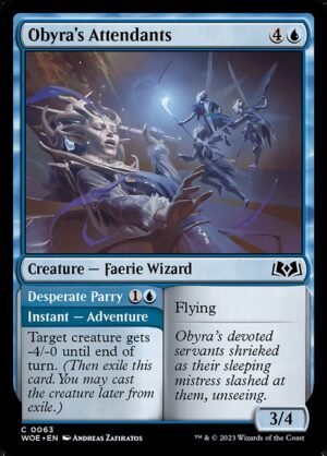 Obyra's Attendants // Desperate Parry<br /><span class="collector-number">Collector No. 63</span>