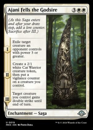 Ajani Fells the Godsire<br /><span class="collector-number">Collector No. 19</span>