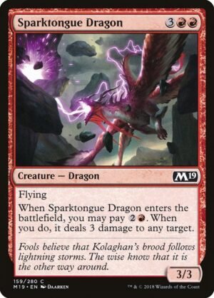 Sparktongue Dragon<br /><span class="collector-number">Collector No. 159</span>